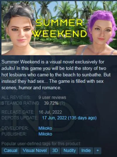 Summer Weekend (Steam Key / Global)