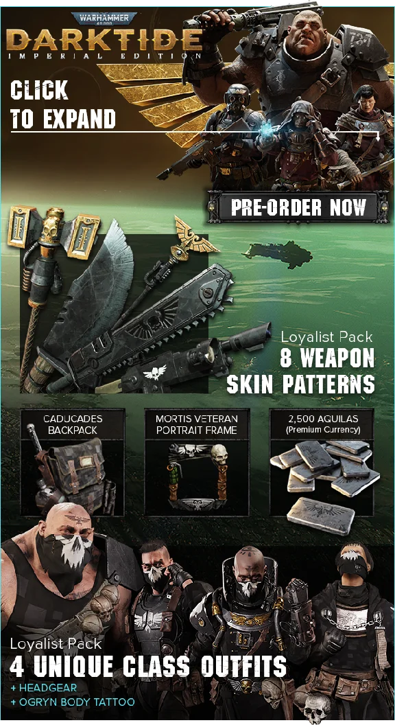 Warhammer 40,000: Darktide Imperial edition gift Turkey