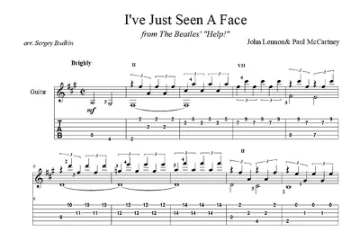 I´ve Just Seen A Face (The Beatles) guitar cover