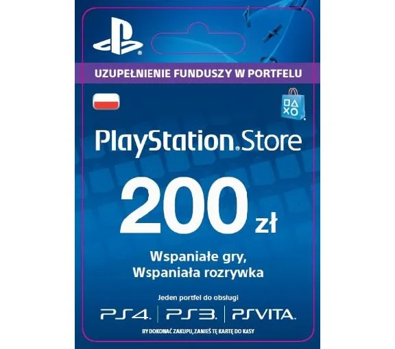 🎮 CODE for PSN 200 PLN Poland PLN Card Payment 🔶