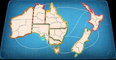 RISK: Global Domination - Countries & Continents Map Pa