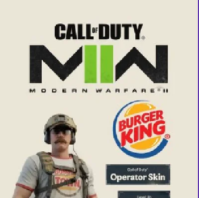 🍔CoD Modern Warfare 2: Burger King Skin + 2XP + GIFT🎁