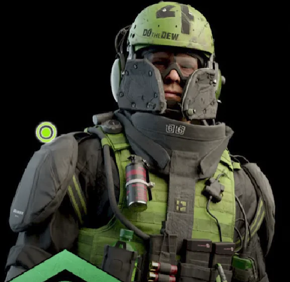 Mountain DEW Operator Skin CALL OF DUTY MW 2 IN-GAME
