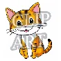 Clipart cats, kittens.