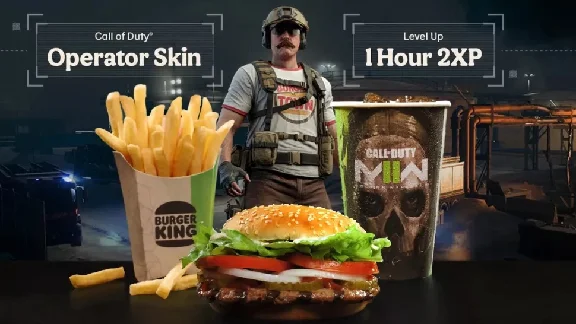 ✅ Burger Town Operator Skin✅1h 2XP Boost COD MW II✅
