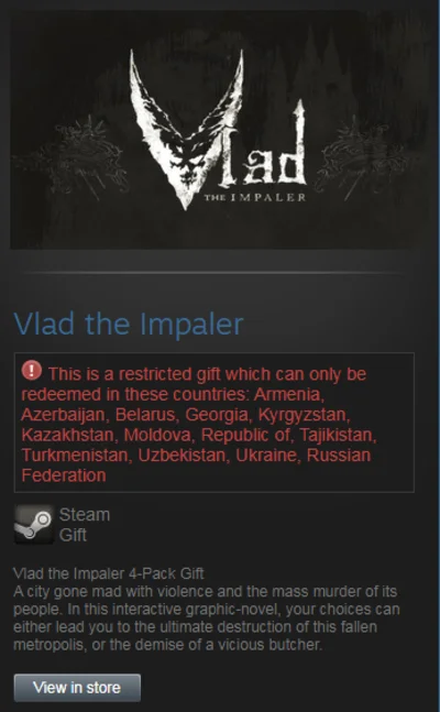 Vlad the Impaler (Steam Gift RU/CIS/UA)
