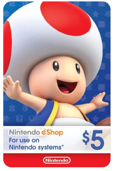 ✅ Nintendo 🔥 Gift Card $5 - 🇺🇸 (USA Region)