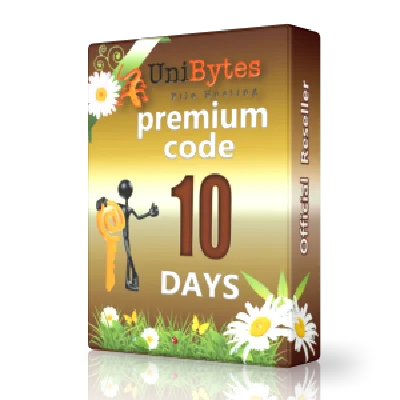 Unibytes premium code 10 days to buy Instantly