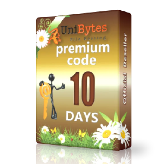 Unibytes premium code 10 days to buy Instantly