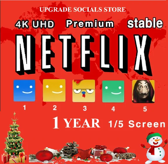 🎄 NETFLIX 4K ULTRA HD PREMIUM 1 YEAR 👑 5 PROFILES💎