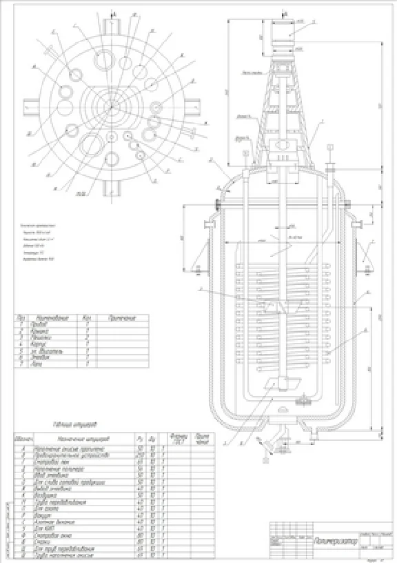 Drawing reactor (the polymerizer)