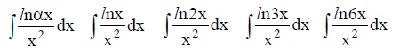 Solved integral of the form ∫lnαx/x^2dx