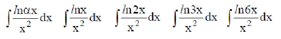 Solved integral of the form ∫lnαx/x^2dx