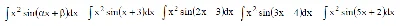 Solved integral of the form ∫x^2sin(αx+β)dx
