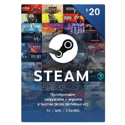 Steam 20 TL Turkey Payment Gift Card
