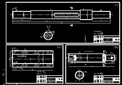 Exploded drawing to UNB-600 (main shaft, cylinder
