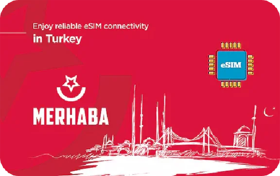 🔥 eSim - Turkey 🔴 Turkish sim card with internet
