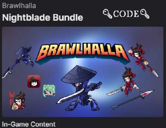 𝐍𝐄𝐖🔥Key🔑Brawlhalla: Nightblade Bundle🔑