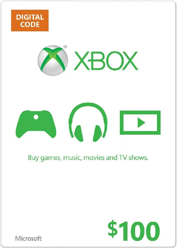 Xbox Microsoft Gift Card 100 $ USD USA + GIFT 🎁