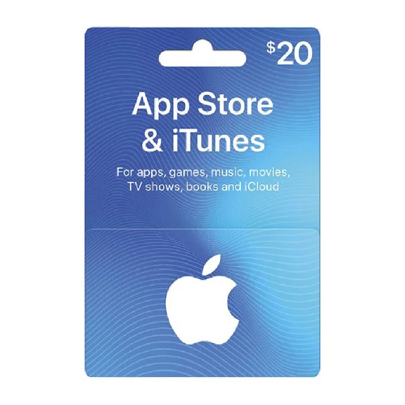 iTunes Gift Card Apple Store INSTANT 20$ USD USA US