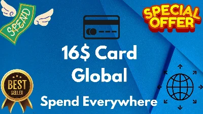 💵16$ Card Global🌎All Services/Subscriptions/Others✅