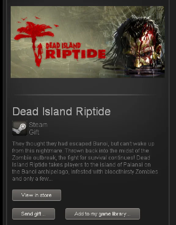 Dead Island Riptide - STEAM Gift - Region Free / ROW