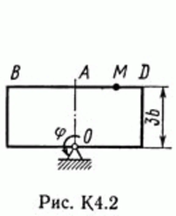 Решение задачи К4 В26(рисунок К4.2 условие 6) Тарг 89