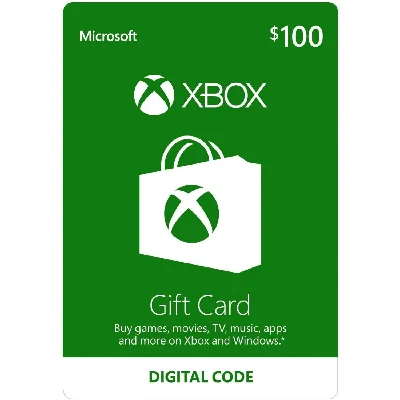 Xbox Gift Card 100$ INSTANT USD USA US