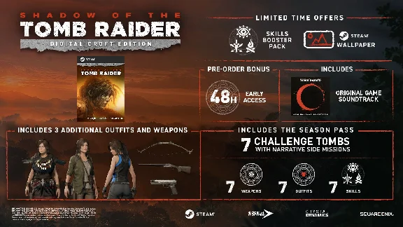 Shadow of the Tomb Raider Croft Edition Steam CD Key