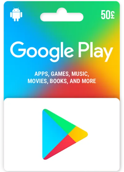 🟢Google Play 🟢 Gift Card 50 GBP (UK)🌏United Kingdom