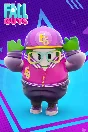 FALL GUYS Purple Hipster Costume CODE GLOBAL IN-GAME