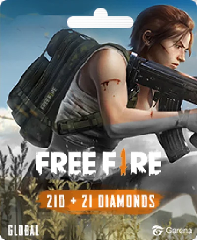 🔥Free Fire (Garena) 210 + 21 Diamond Pins 🌏GLOBAL KEY