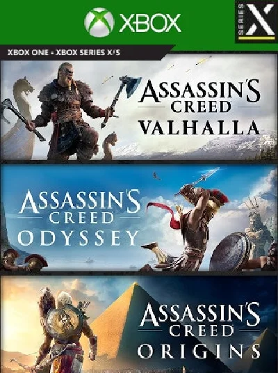 ✅ASSASSIN´S CREED BUNDLE:VALHALLA+ODYSSEY+ORIGINS🔑XBOX