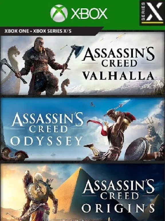 ✅ASSASSIN´S CREED BUNDLE:VALHALLA+ODYSSEY+ORIGINS🔑XBOX