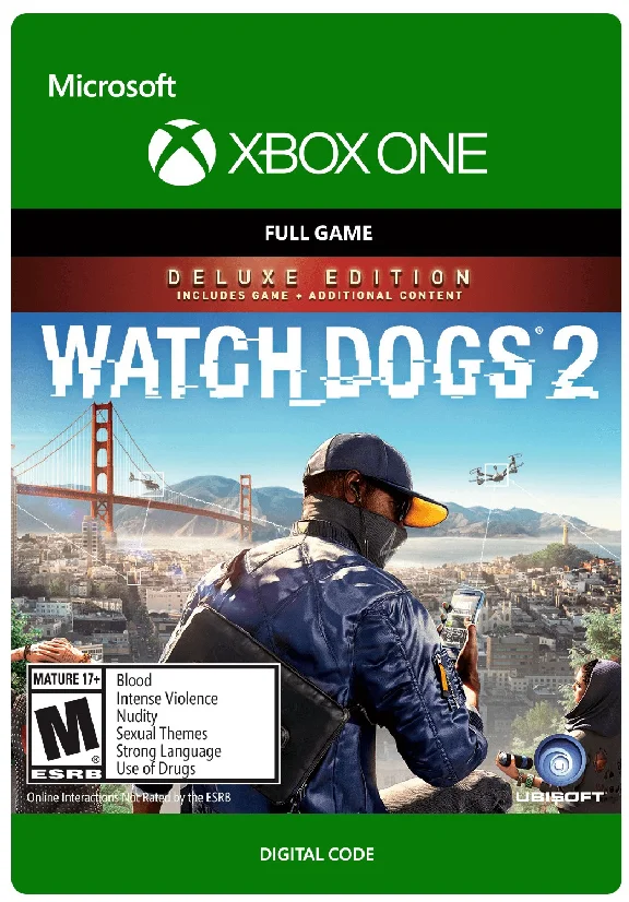 ✅❤️WATCH DOGS 2 DELUXE EDITION❤️XBOX ONE|XS🔑 KEY✅