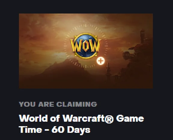 Time card World of Warcraft 60 days  (US/NA) 🔥