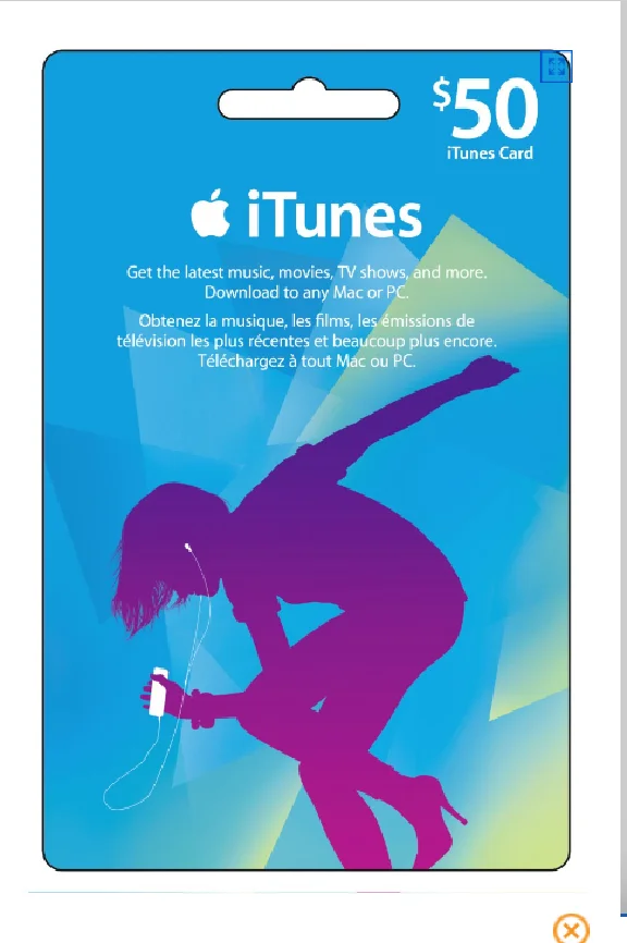 iTunes & App Store Gift Card 50$ (USA)