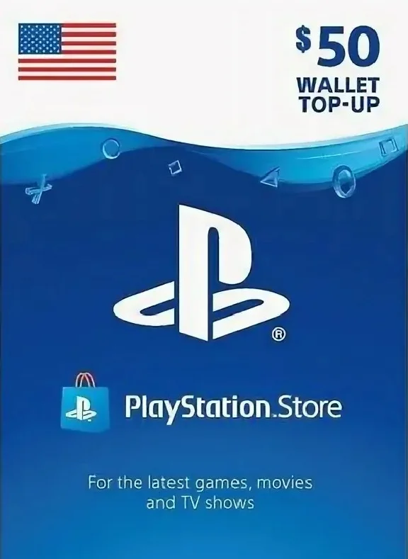 PLAYSTATION NETWORK PSN - 50$ USD США 🎮 + ПОДАРОК 🎁