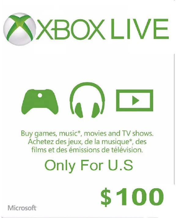 Xbox Gift Card $100 USA🔑KEY