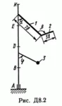 Решение задачи Д8 В26 (рис 2 усл 6) теормех Тарг 1989 г
