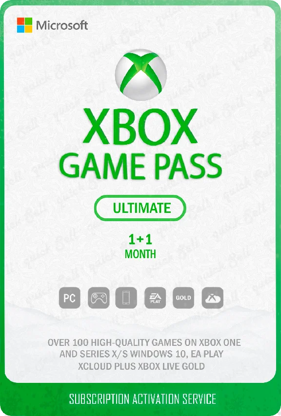 🚀 XBOX GAME PASS ULTIMATE 1+1 Month/ANY ACCOUNT 🚀