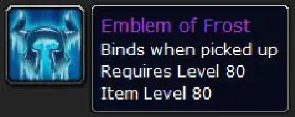 Emblem of Frost WoWCircle x5