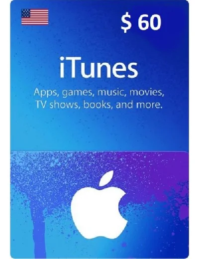 🔥ITUNES GIFT CARD 60$🔥USA🔥0% Commission🔥