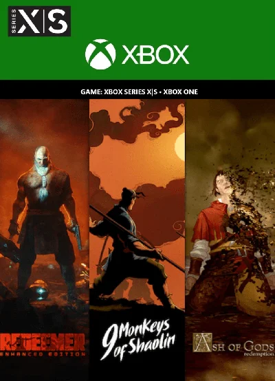 ✅❤️9 MONKEYS OF SHAOLIN + ASH OF GODS + REDEEMER✅XBOX🔑