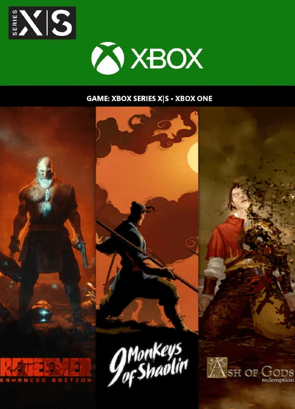✅❤️9 MONKEYS OF SHAOLIN + ASH OF GODS + REDEEMER✅XBOX🔑