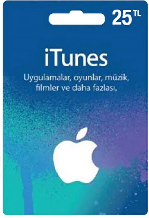 🍏iTunes &App Store Gift Card 25 TL Turkey Instant