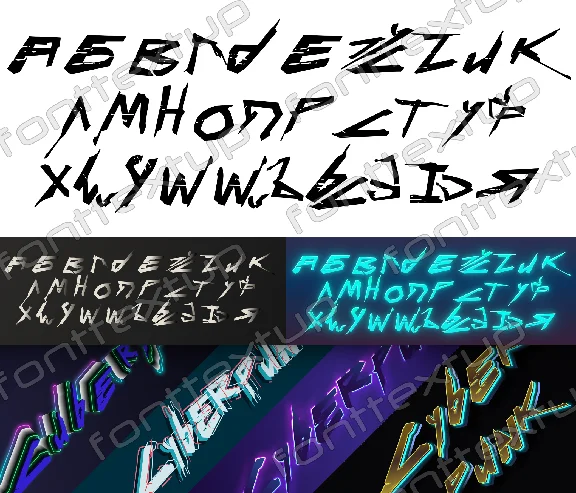 cyberpunk russian cyrillic cyberpunk font