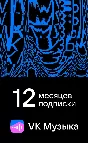 🎶🔵VK Music for 12 months (CODE) RU