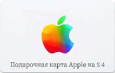 Apple gift card for 4 $