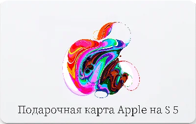 Apple gift card for 5 $